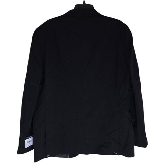 Nautica Mens Black Two-Piece Suit Jacket & Pants Set Size 46R Wool Blend - Picture 4 of 11